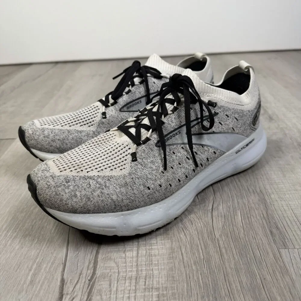 Brooks Mens 12.5 Glycerin StealthFit 20 1103841D135 Gray Running Shoes Running D - Picture 1 of 11